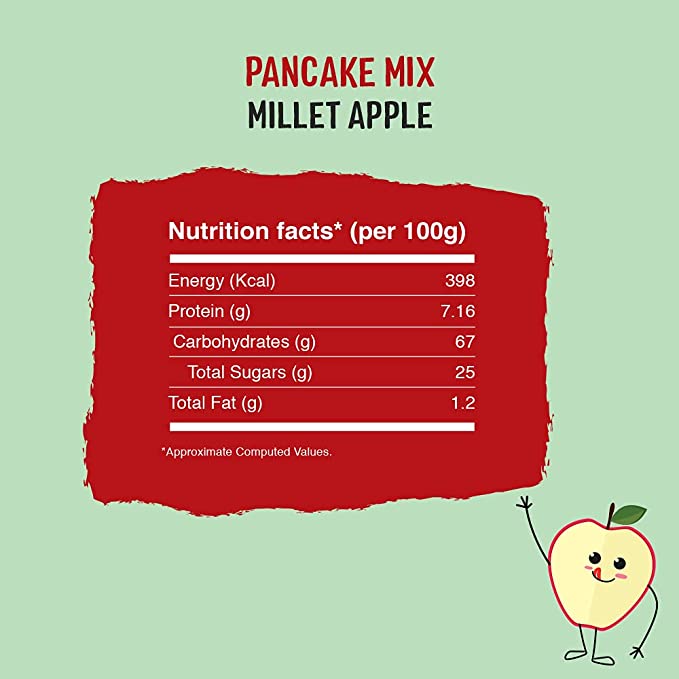  Apple Millet Pan Cake Mix With Cocoa-3
