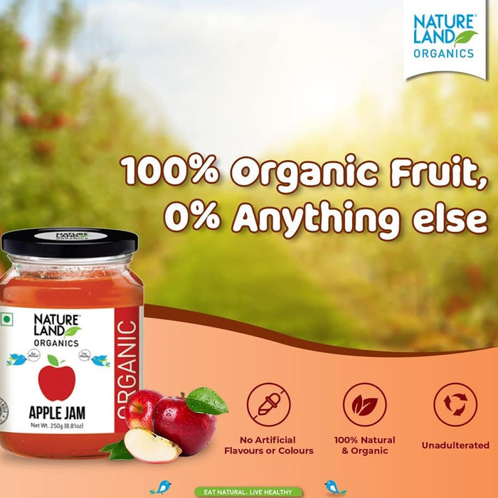 NatureLand Organic Apple Jam 250g-1