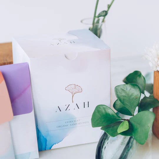 Azah Rash-Free Sanitary Pads for women, Organic Cotton Pads