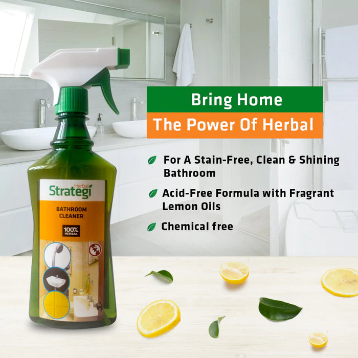 Herbal Strategi Bathroom Cleaner spray, 500ml, 3