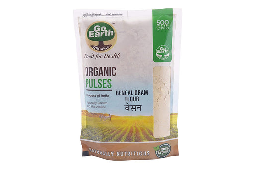 Go Earth Organic Bengal Gram Flour / Besan Flour 500g-1
