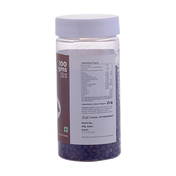 Go Earth Organic Black Pepper (peppercorn) 100g-3