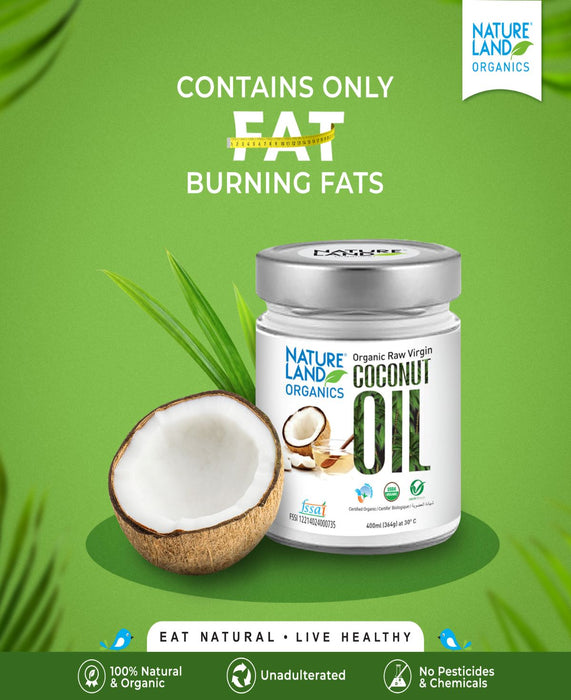 NatureLand Organic Coconut Oil 400ml-2