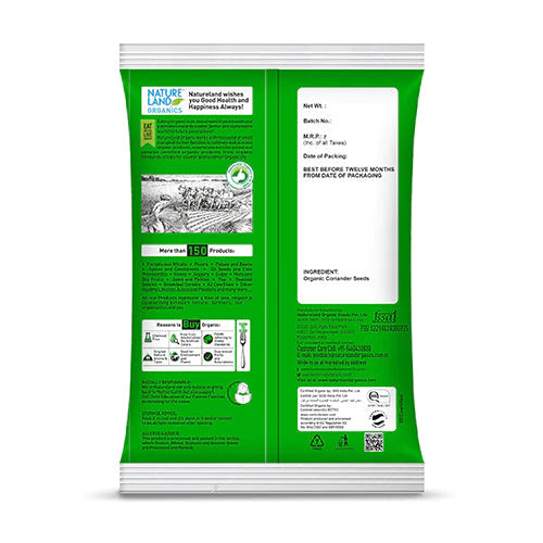 NatureLand Organic Coriander Whole 200g-2