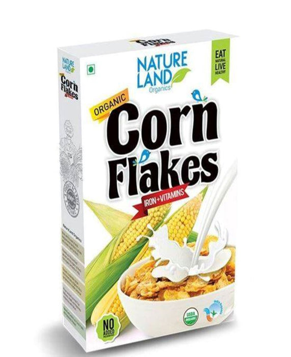 NatureLand Organic Corn Flakes 250g-3