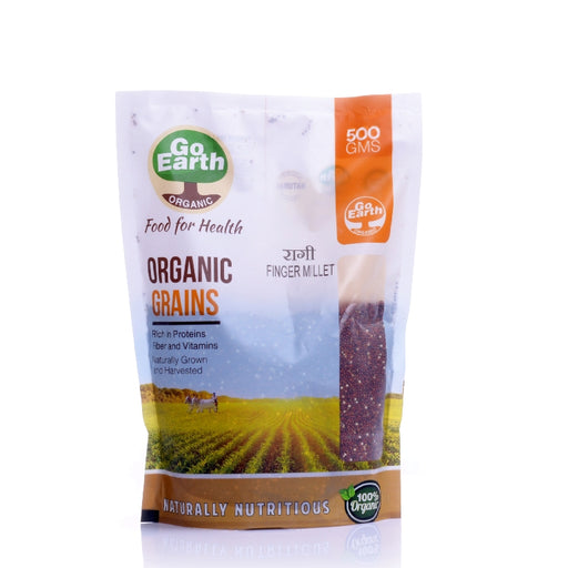 Go Earth Organic Finger Millet Whole (Ragi Whole)