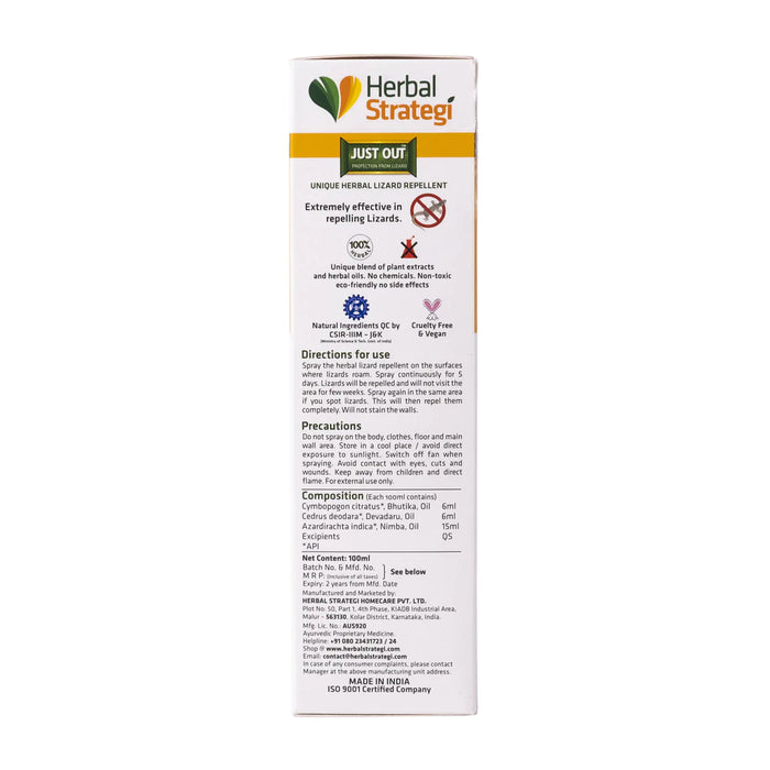 Herbal Strategi Herbal Lizard Repellent 100ml - 2