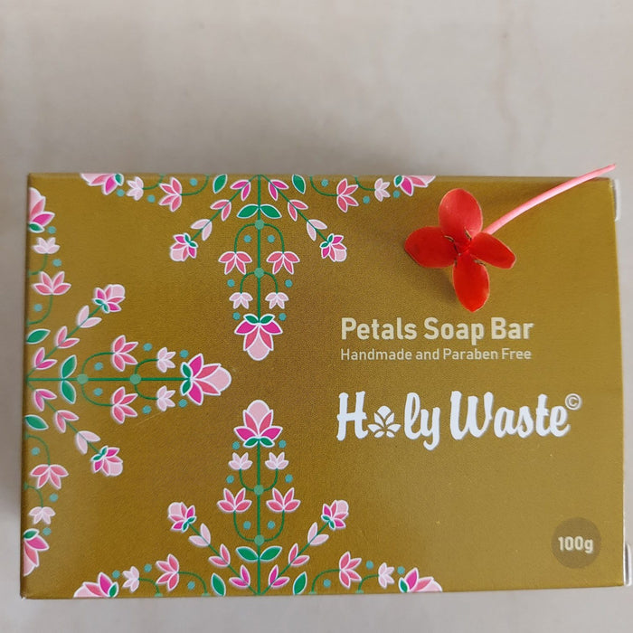Holywaste Misty Mogra Petals Soap Bar 100g-2