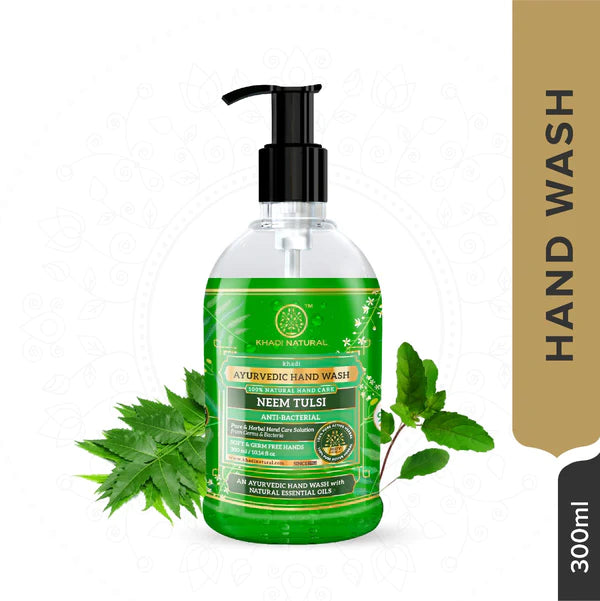 Khadi Natural Anti-Bacterial Neem Tulsi Hand Wash 300ml-2