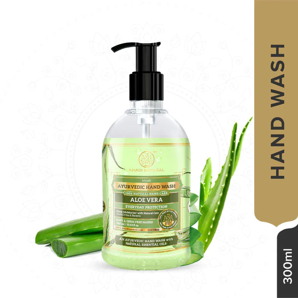Khadi Natural Everyday Protection Aloevera Hand Wash 300ml-3