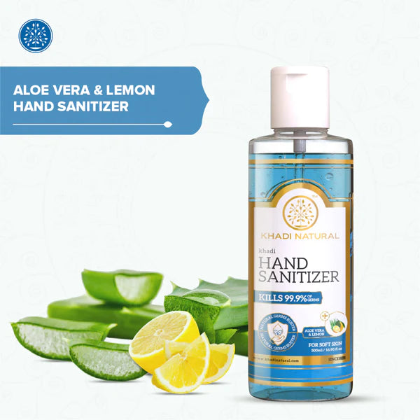 Khadi Natural Hand Sanitizer Aloe Vera & Lemon 70% Alcohol Mist Pump 500ml-5