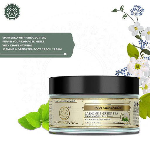 Khadi Natural Jasmine & Green Tea Foot Crack Cream 50g-4