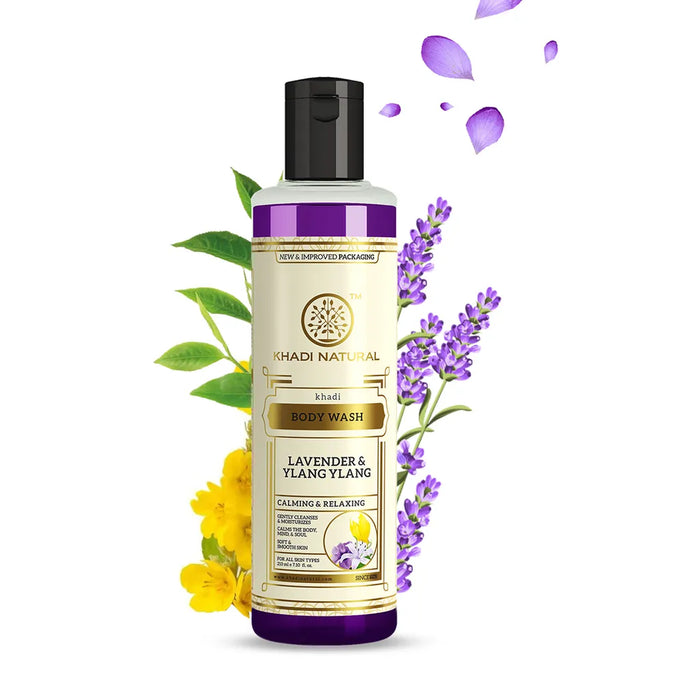 Khadi Natural Lavender & Ylang Ylang Body Wash 210ml-1