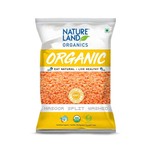 NatureLand Organic Masur Split Washed 500g-1