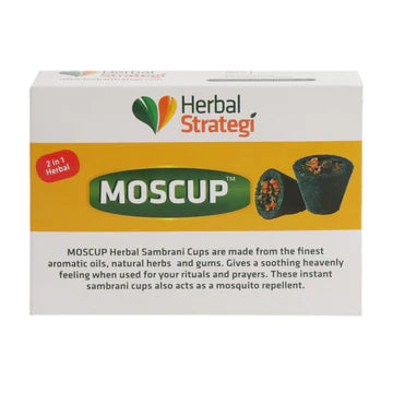 Herbal Strategi Moscup Herbal Instant Sambrani Cups