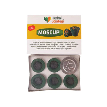 Herbal Strategi Moscup Herbal Instant Sambrani Cups