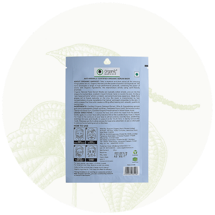 Organic Harvest Anti-Wrinkle Serum Mask 20g-2