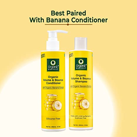 Organic Harvest Organic Volume and Bounce Banana Shampoo 250ml-6
