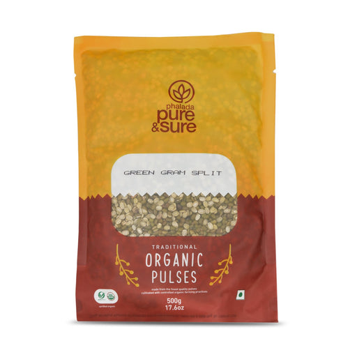 Pure&Sure Organic Green Gram Split 500g-1
