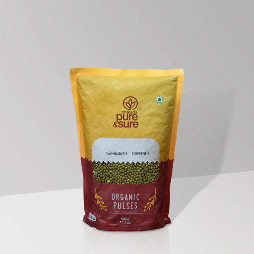 Pure&Sure, Organic Green Gram (Moong Whole) , 500g-1