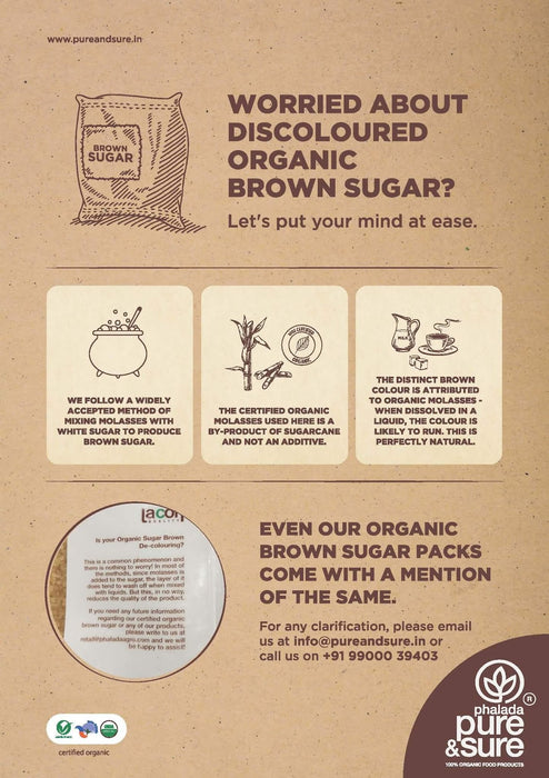 Pure&Sure Organic Brown Sugar 1Kg-4