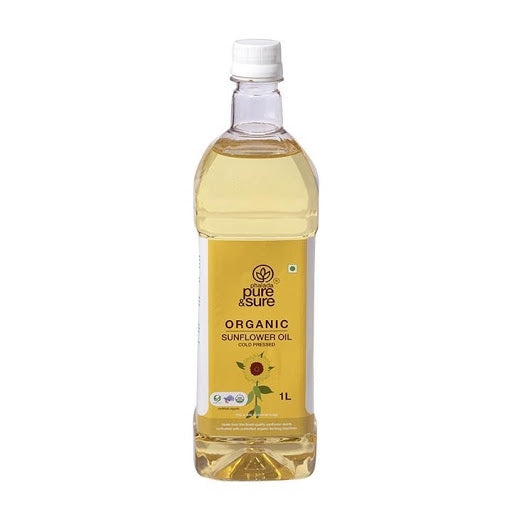 Pure&Sure, Organic Sunflower Oil, 1L-2