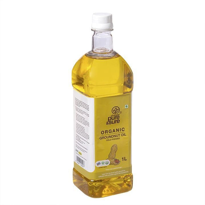 Pure&Sure, Organic Groundnut Oil 1L-7