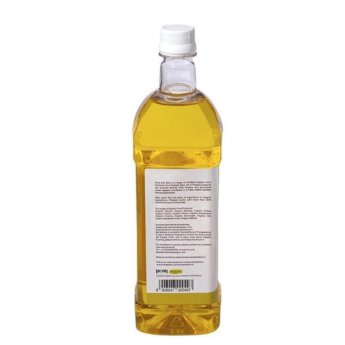 Pure&Sure, Organic Groundnut Oil 1L-6