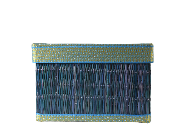 Square Blue Mat Box 4.5 * 6.5 Inch — BasicBrowns
