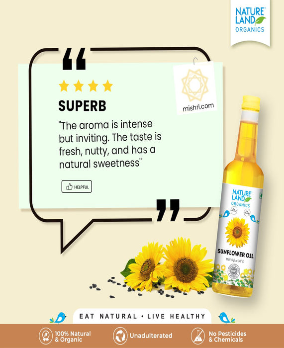 NatureLand Organic Sunflower Oil 1L-2