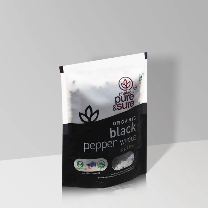 Pure&Sure Organic Black Pepper Whole 100g-3