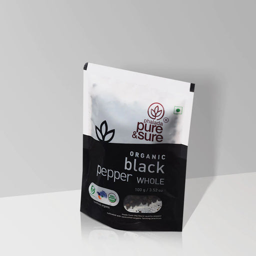 Pure&Sure Organic Black Pepper Whole 100g-2