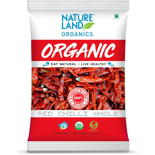 Natureland Organic Red Chilli Whole 50g-1