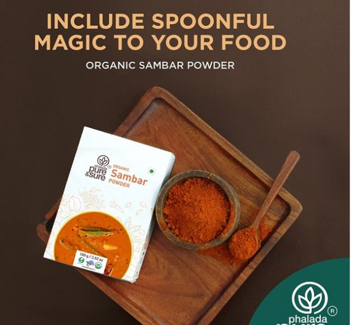 Pure&Sure Organic Sambar Powder 100g-2