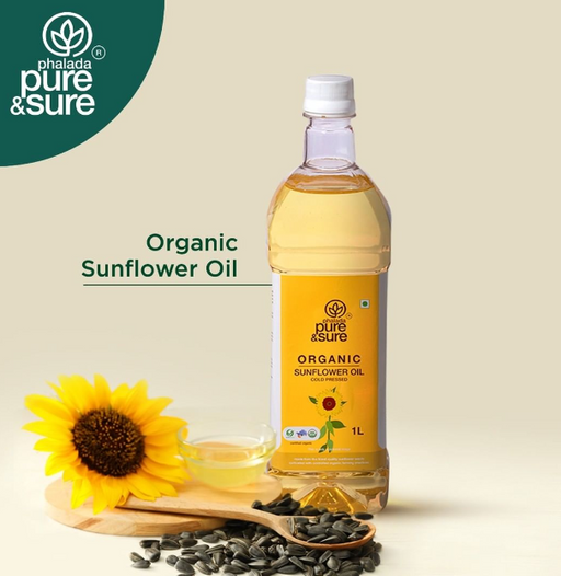 Pure&Sure, Organic Sunflower Oil, 1L-1