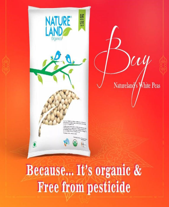 NatureLand Organic White Peas 500g-2